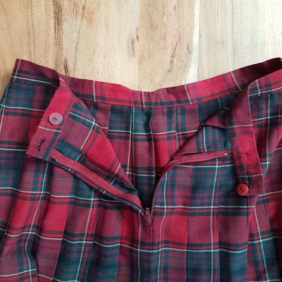 🌏 Braemar Petites • Jeremy Scott • Vintage Pleated Plaid Kilt • Sz 10 - Picture 2 of 9